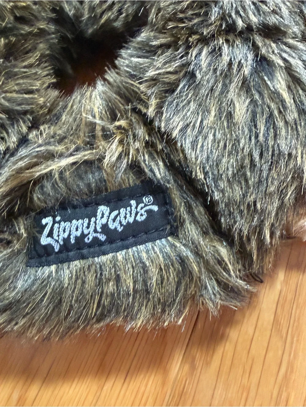 Plush Hedgehog Ring Dog Toy - Brown